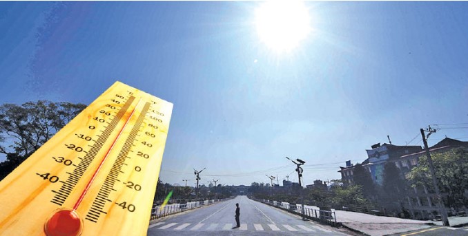 काठमाडौँ उपत्यकाको तापक्रम क्रमशः बढ्दो