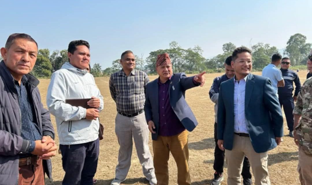 खेलकुदमै आफ्नो जीवन समर्पित गरेका  मन्त्री महर्जनको कडा निर्देशन पछि रंगशाला निर्माण अन्तिम चरणमा