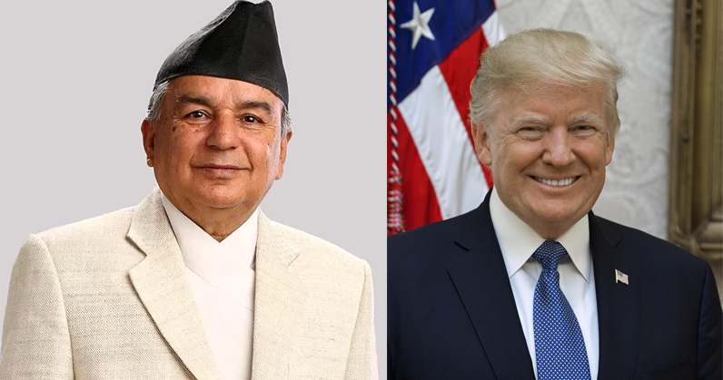 राष्ट्रपति पौडेलद्वारा ट्रम्पलाई बधाई
