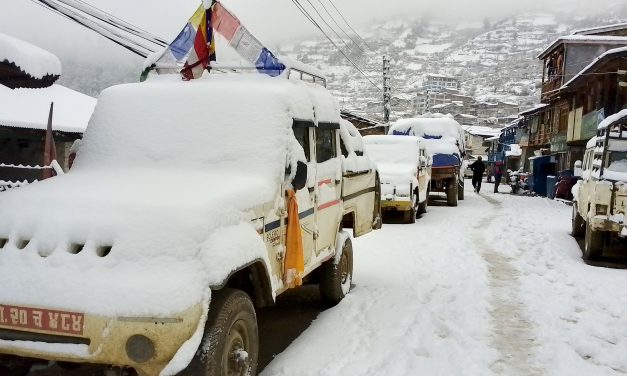 हुम्लामा लगातार हिमपात