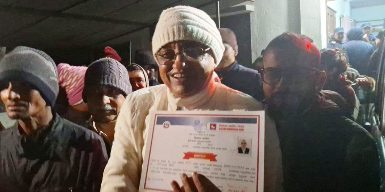 उपनिर्वाचनः झापा कन्काई–६ मा स्वतन्त्र उम्मेदवार ओली विजयी