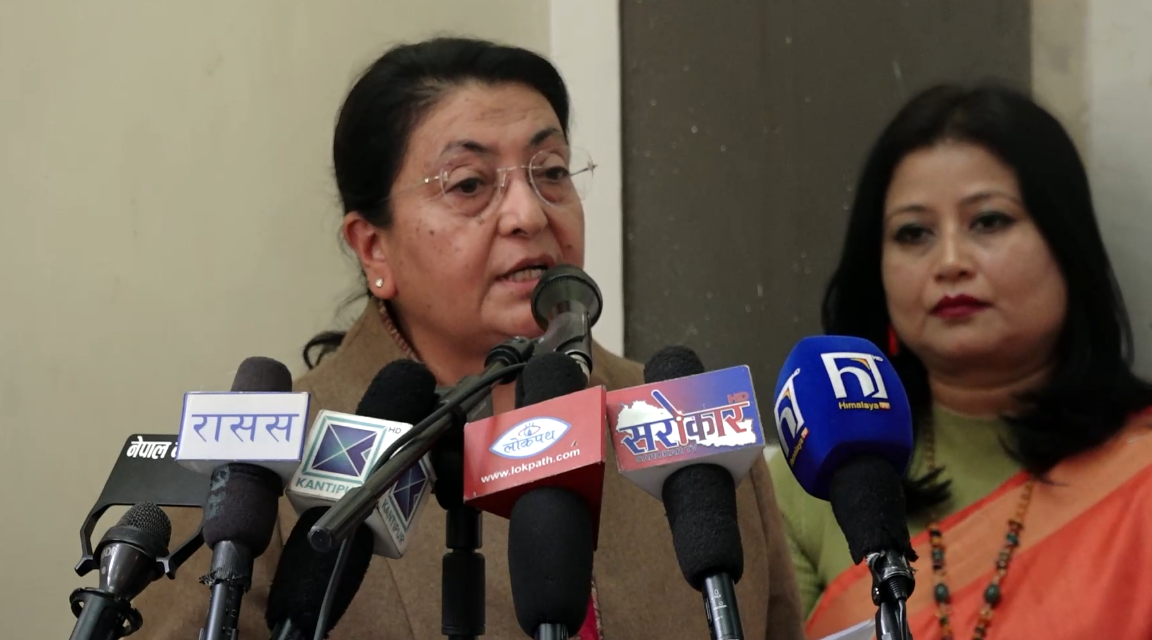 अराजकता र विसंगतिलाई रोक्न प्रगतिशील कला संस्कृतिको भूमिका महत्वपूर्ण : पूर्वराष्ट्रपति भण्डारी