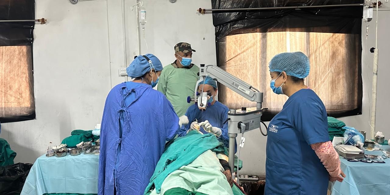पाँच सय ३१ जनाको निःशुल्क आँखाको शल्यक्रिया