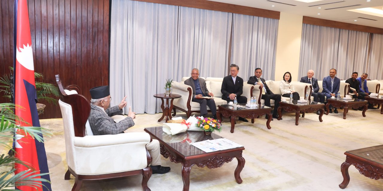 प्रधानमन्त्रीसँग नेपालमा लगानी विस्तारबारे सिङ्गापुरको सर्वना जुरोङ ग्रुपको छलफल