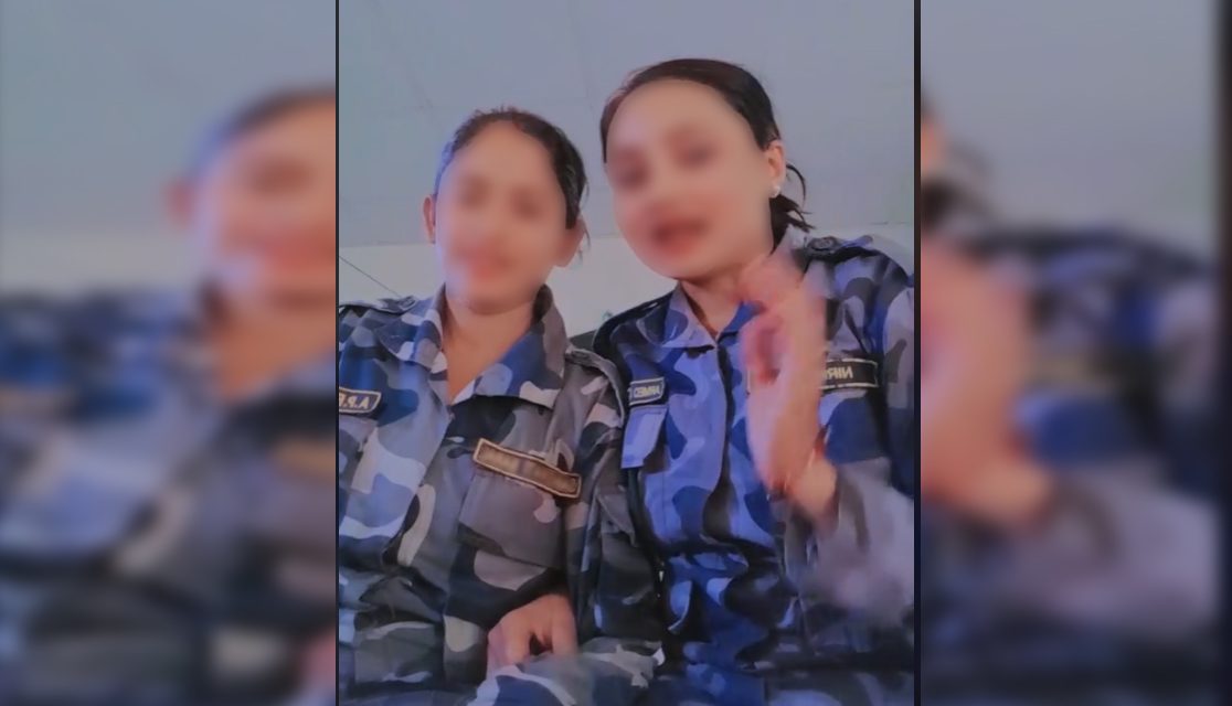 पोशाक लगाएर टिकटक बनाउने १ सय २० सशस्त्र प्रहरी कारबाहीमा