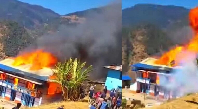 सोलुखुम्बुको लिखुपिके गाउँपालिका कार्यालयमा आगलागी