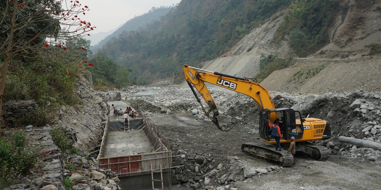 म्याग्दी र कालीगण्डकी नदीको कटान रोक्न ग्याबियन पर्खाल निर्माण