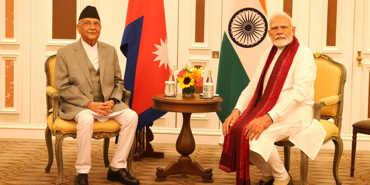 भारतीय समकक्षी मोदीसँगको भेट सौहार्दपूर्ण : प्रधानमन्त्री ओली