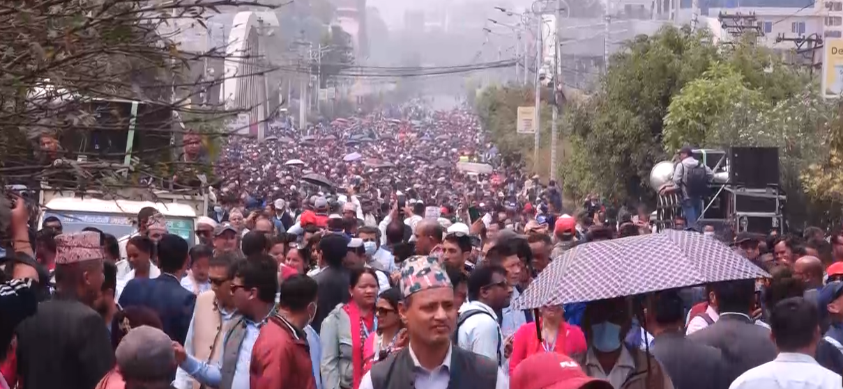 शिक्षक आन्दोलन :  १२ औं दिन पनि माइतिघर–बबरमहल क्षेत्रमा धर्ना