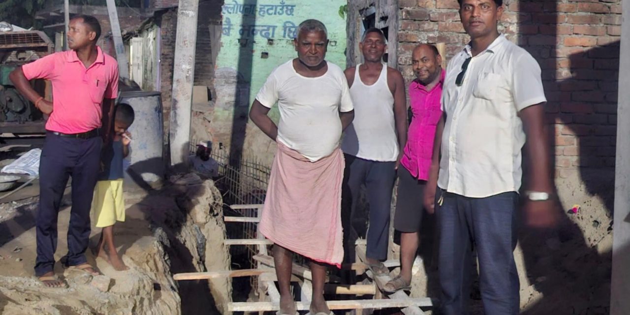 बेलहियामा नाला ढलानको कार्य तीव्र गतिमा, वडाध्यक्ष कुशवाहाको नेतृत्वमा विकासले गति लिदैँ
