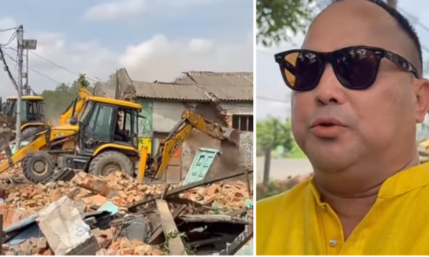 सर्वोच्चको आदेशपछि वीरगञ्जमा २५ मिटर सडक विस्तार सुरु, मेनरोडमा डोजर चलाउँदै मेयर सिंह