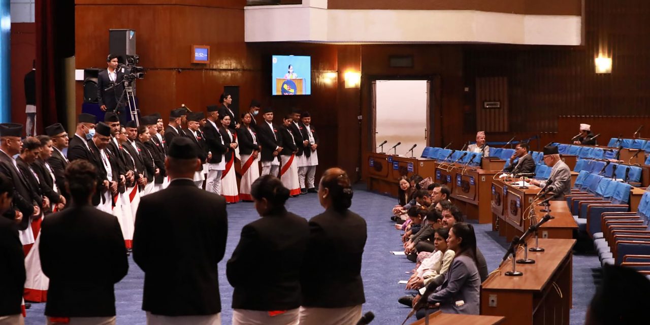 रास्वपाको नाराबाजीबीच विनियोजन विधेयक सर्वसम्मतिले स्वीकृत