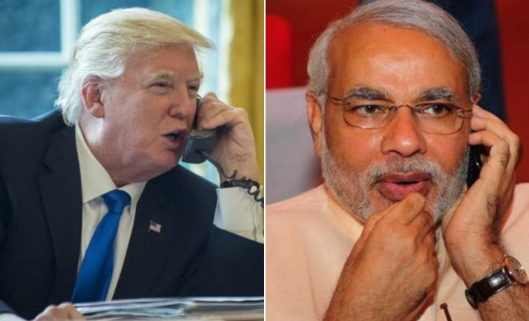 ट्रम्प र मोदीबीच फोनवार्ता